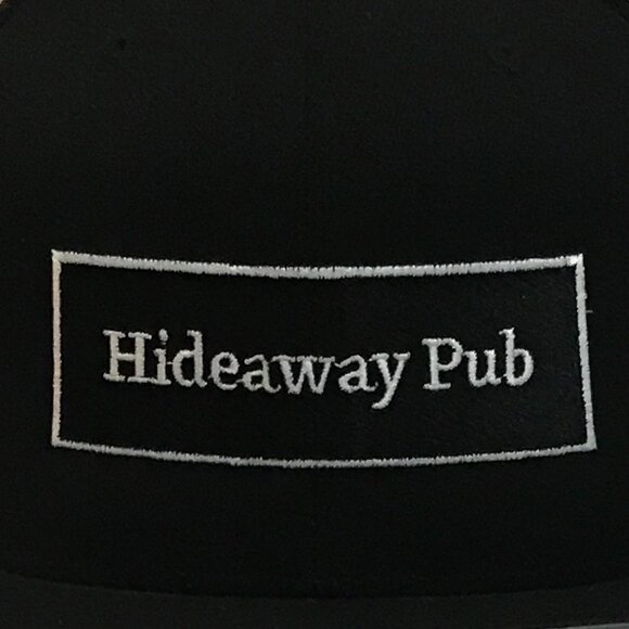 Flexfit ATC Ultimate 110 Tech Hat – Black – Hideaway Pub Logo – NWT - Picture 2 of 7